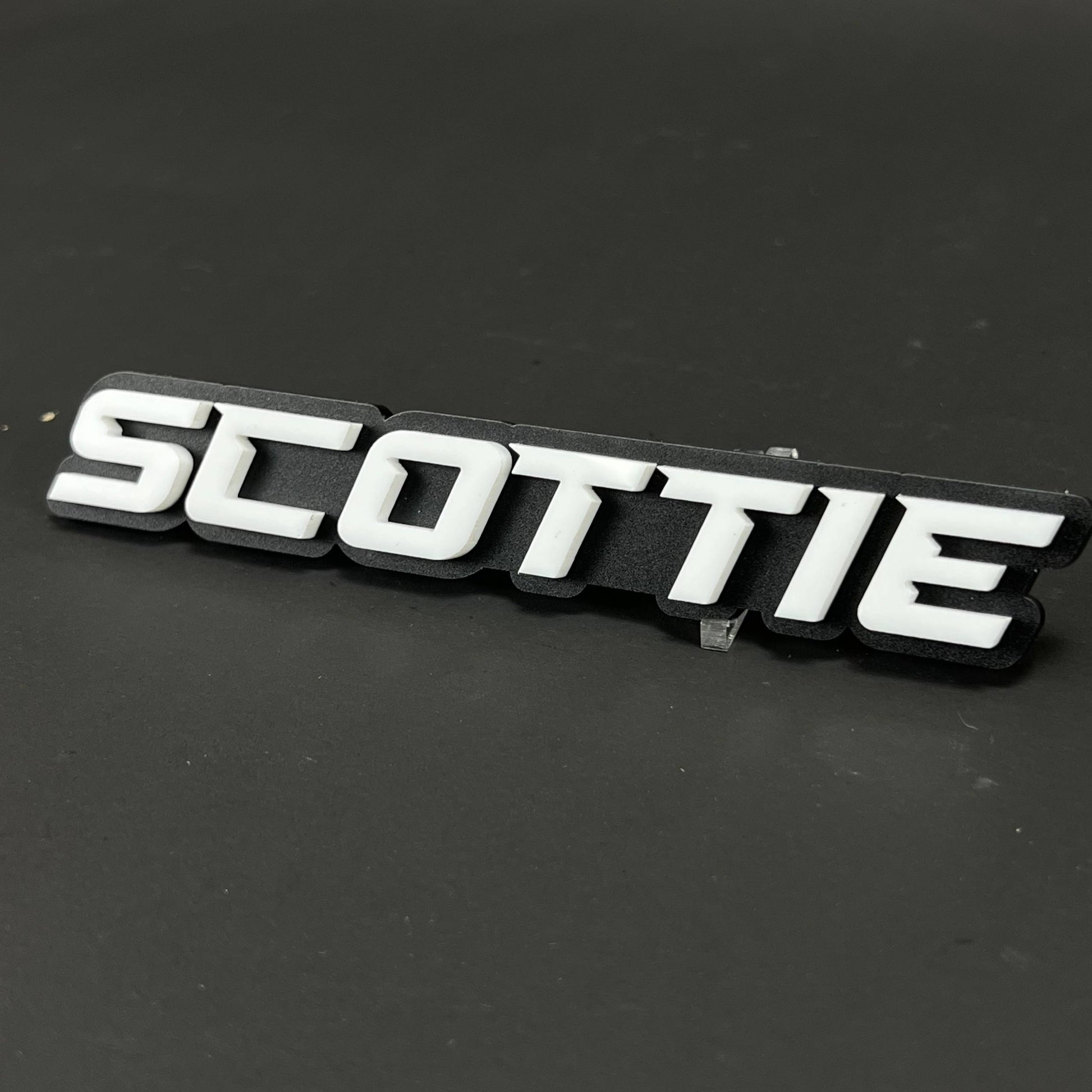 1PC SCOTTIE 3D Acrylic Badge - Car Truck Emblem Fender Tailgate Trunk Sticker