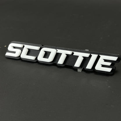 1PC SCOTTIE 3D Acrylic Badge - Car Truck Emblem Fender Tailgate Trunk Sticker