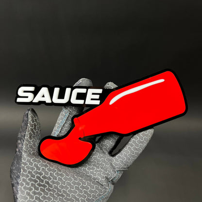 1PC SAUCE 3D Acrylic Badge - Car Truck Emblem Fender Tailgate Trunk Sticker