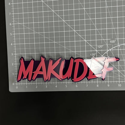 1PC MAKUDEF 3D Acrylic Badge - Car Truck Emblem Fender Tailgate Trunk Sticker