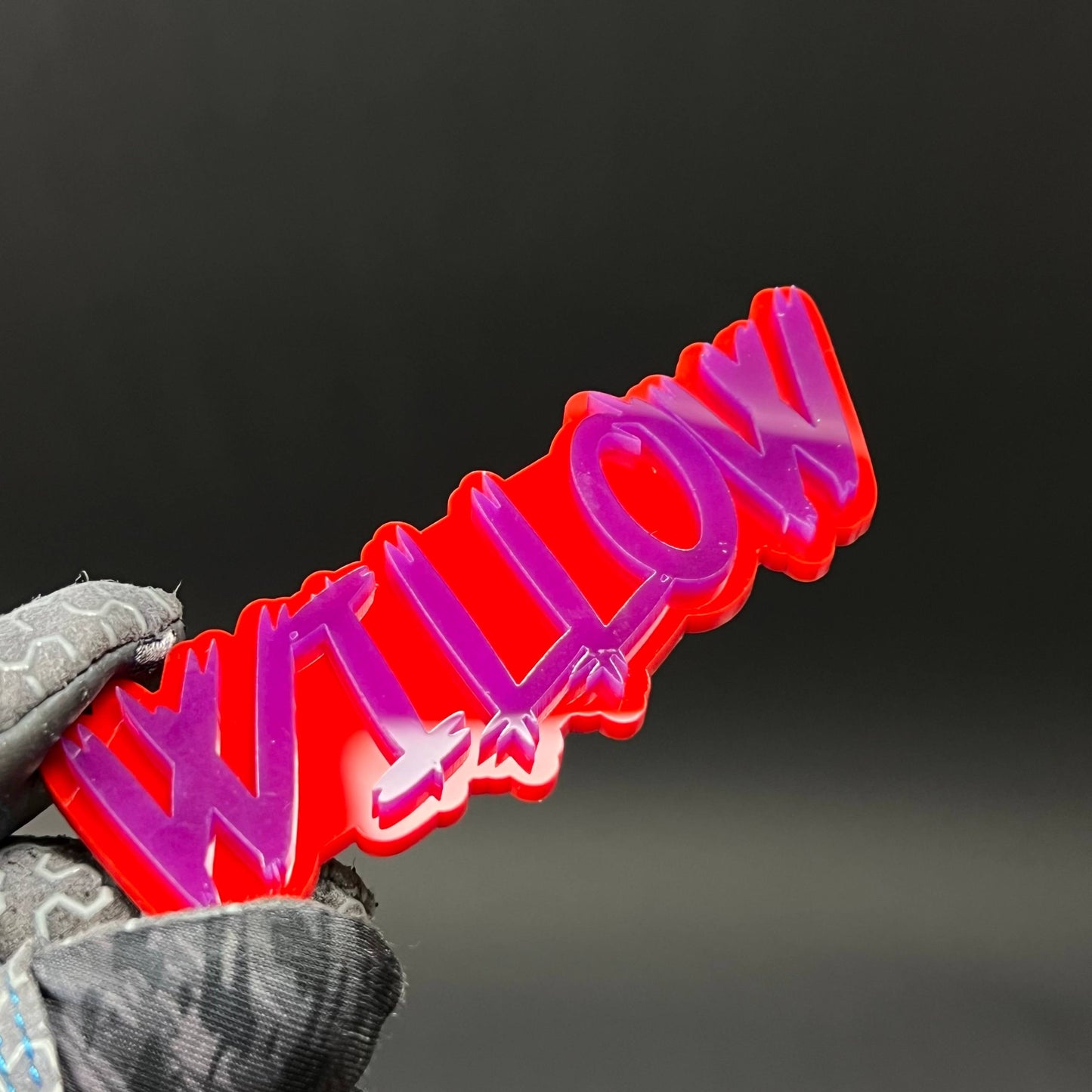 1PC WILLOW 3D Acrylic Badge - Car Truck Emblem Fender Tailgate Trunk Sticker