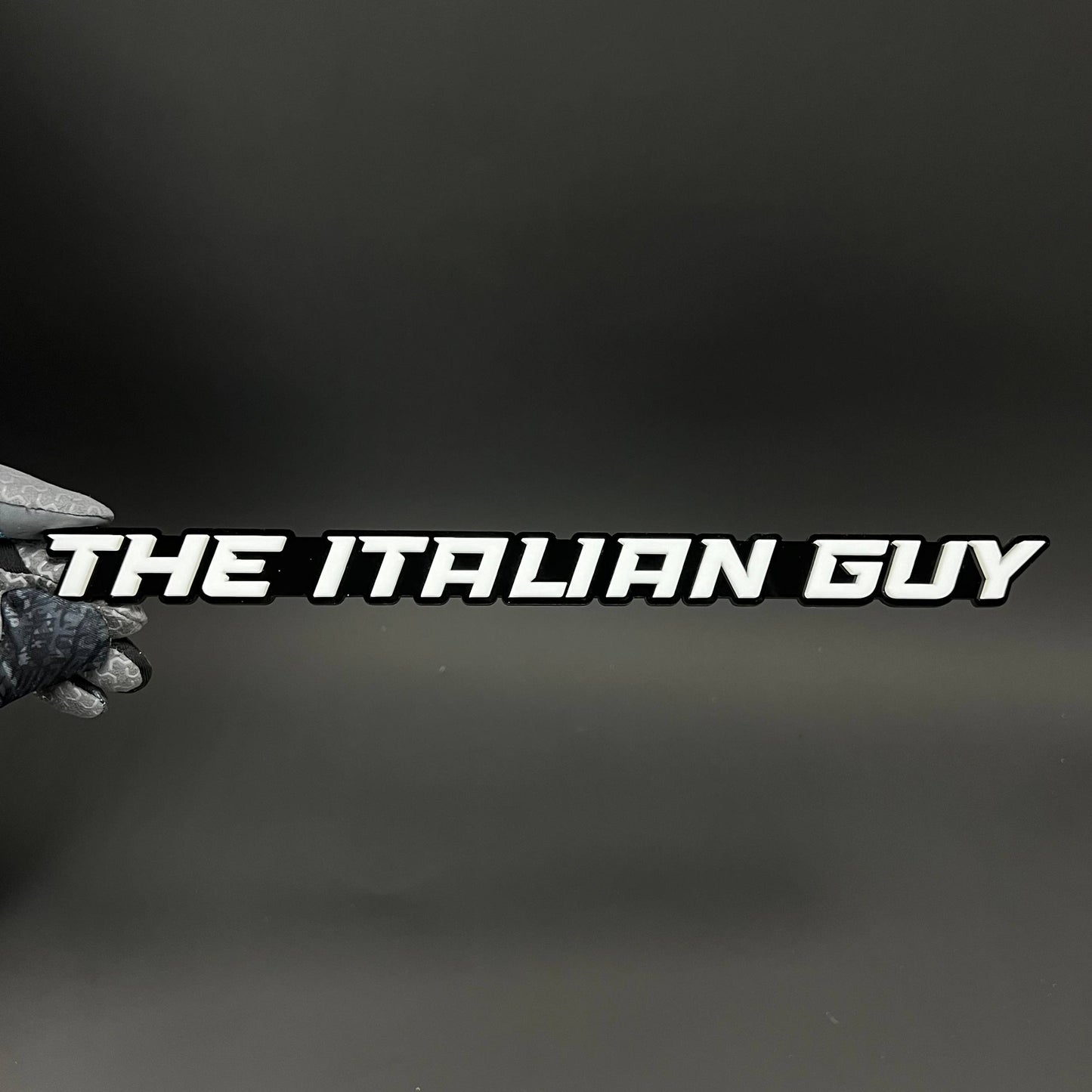 1PC THE ITALIAN GUY 3D Acrylic Badge - Car Truck Emblem Fender Sticker
