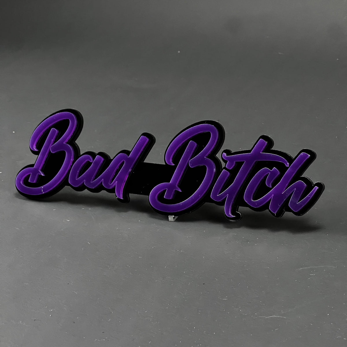 1PC Bad Bitch 3D Acrylic Badge - Car Truck Emblem Fender Tailgate Trunk Sticker