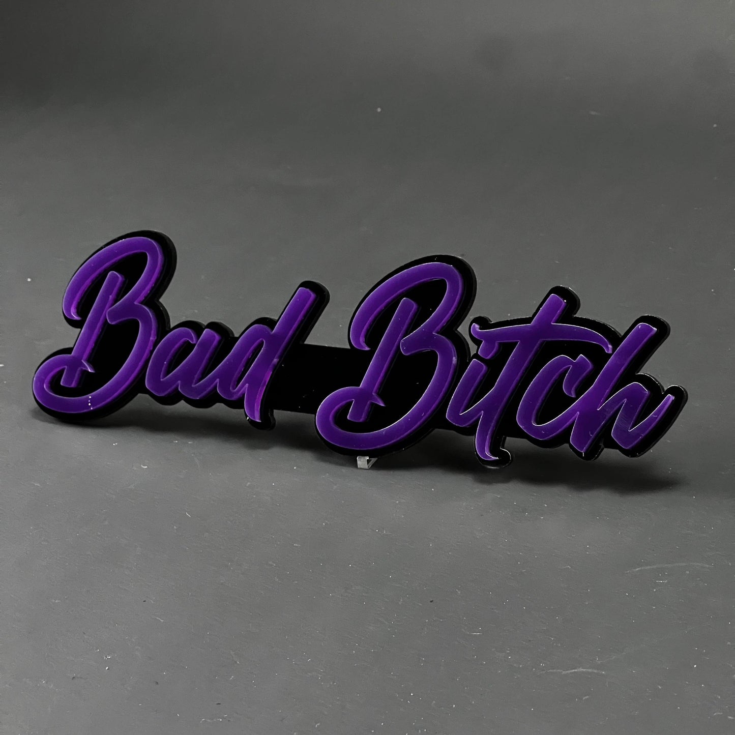 1PC Bad Bitch 3D Acrylic Badge - Car Truck Emblem Fender Tailgate Trunk Sticker