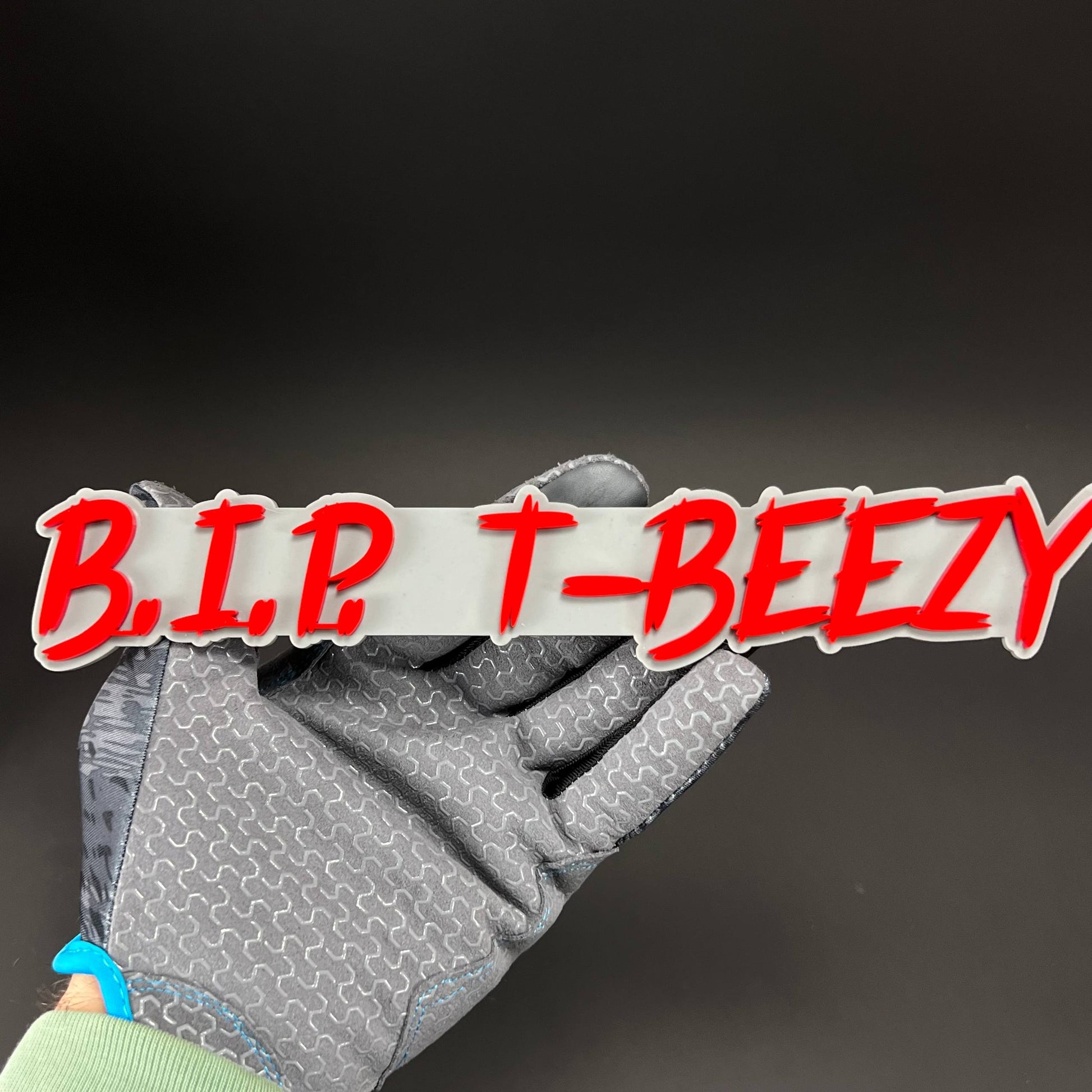 1PC B.I.P. T-BEEZY 3D Acrylic Badge - Car Truck Emblem Fender Sticker