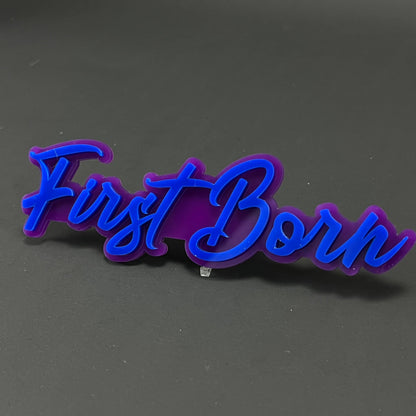 1PC First Born 3D Acrylic Badge - Car Truck Emblem Fender Tailgate Trunk Sticker