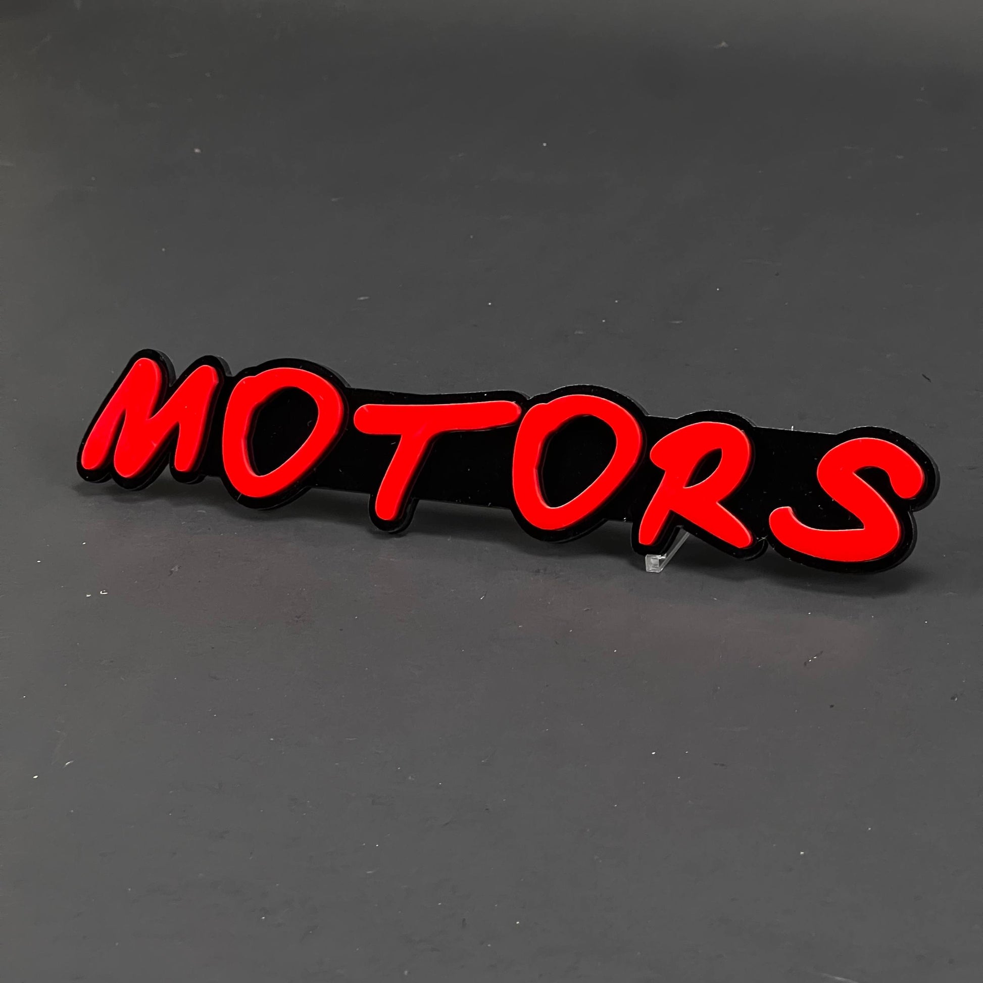 1PC MOTORS 3D Acrylic Badge - Car Truck Emblem Fender Tailgate Trunk Sticker