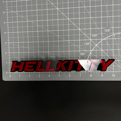 1PC HELLKITTY 3D Acrylic Badge - Car Truck Emblem Fender Tailgate Trunk Sticker