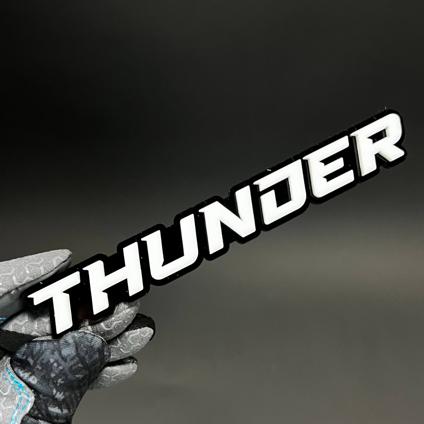 1PC THUNDER 3D Acrylic Badge - Car Truck Emblem Fender Tailgate Trunk Sticker
