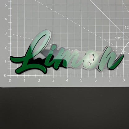 1PC Limon 3D Acrylic Badge - Car Truck Emblem Fender Tailgate Trunk Sticker