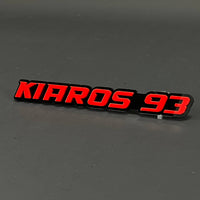 1PC KIAROS 93 3D Acrylic Badge - Car Truck Emblem Fender Tailgate Trunk Sticker
