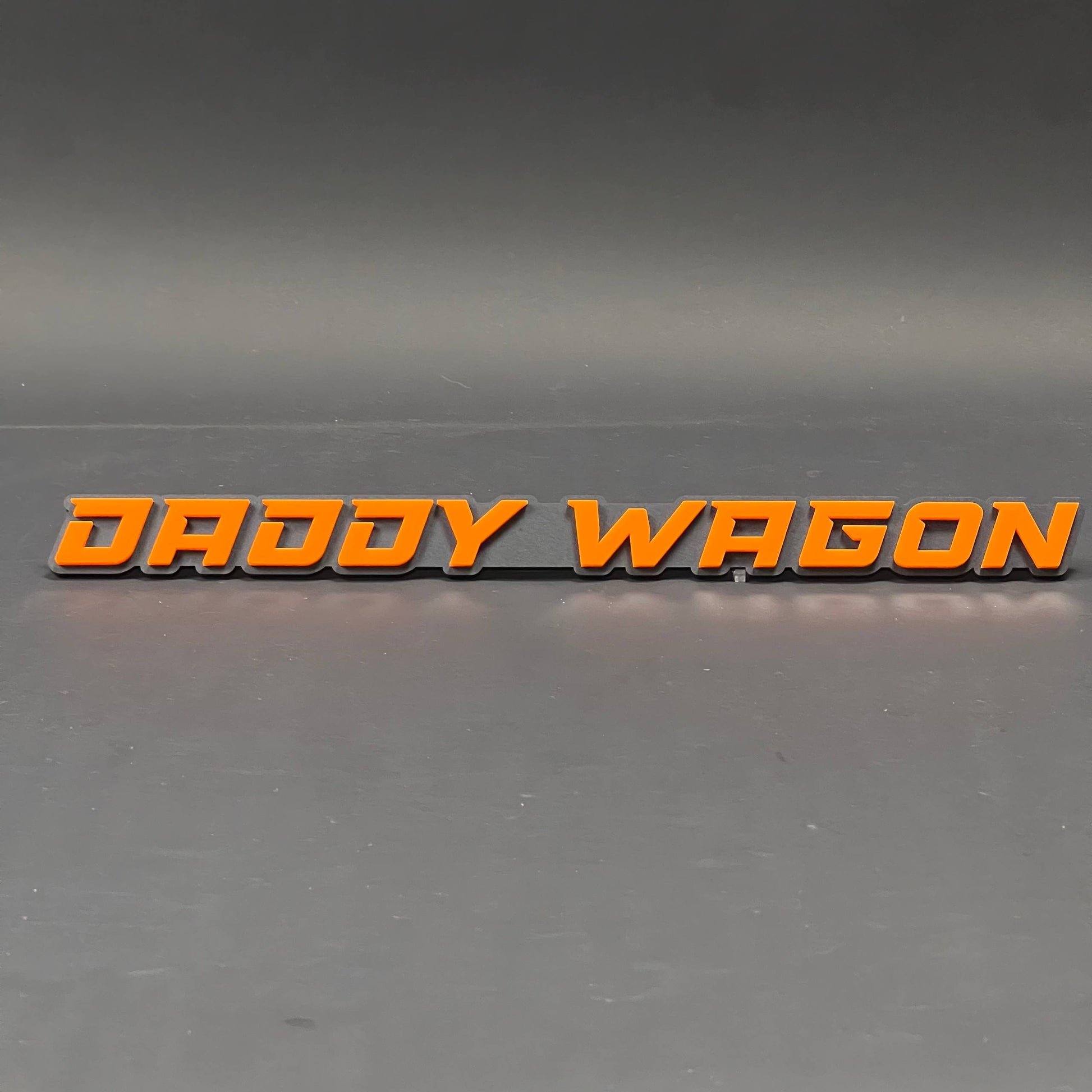 1PC DADDY WAGON 3D Acrylic Badge - Car Truck Emblem Fender Sticker