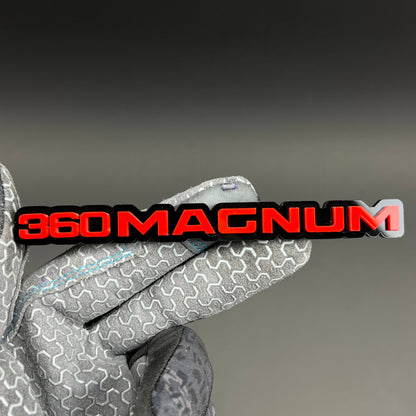 1PC 360MAGNUM 3D Acrylic Badge - Car Truck Emblem Fender Tailgate Trunk Sticker
