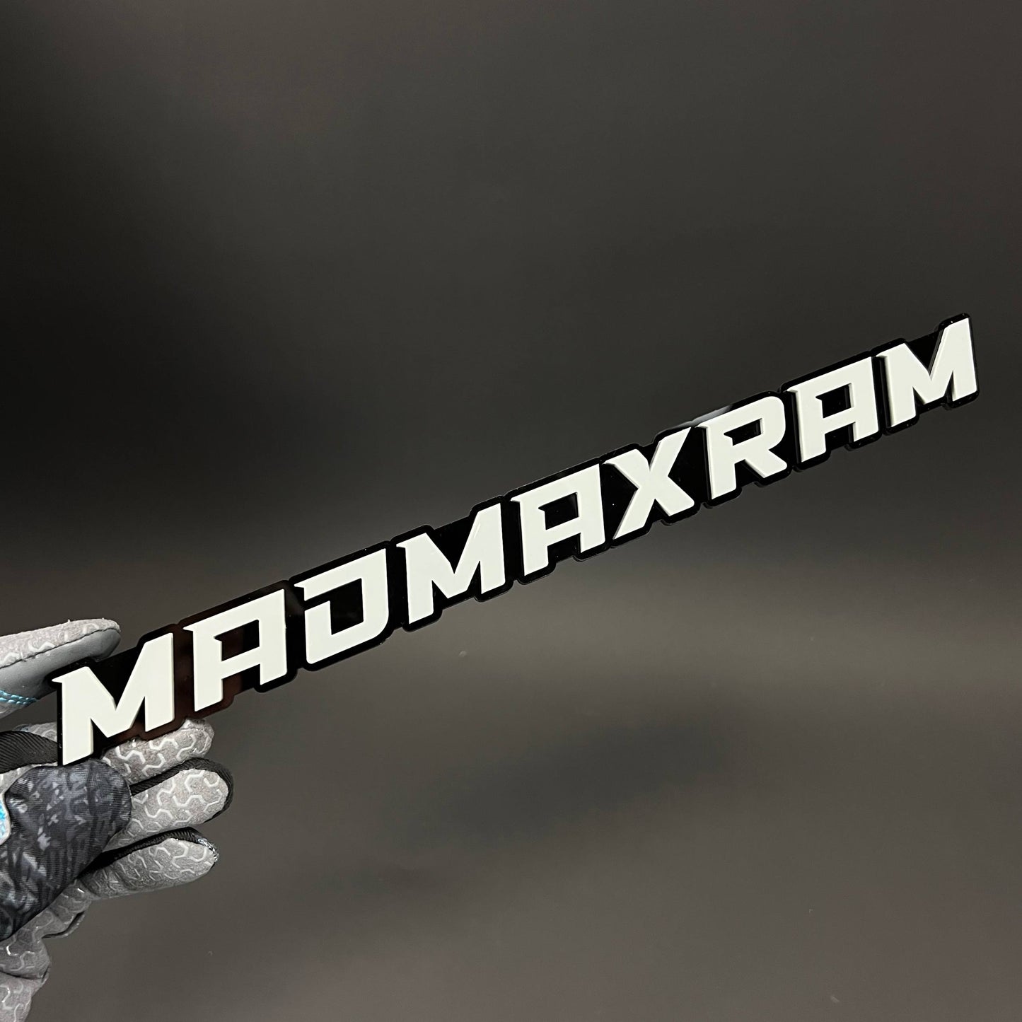 1PC MADMAXRAM 3D Acrylic Badge - Car Truck Emblem Fender Tailgate Trunk Sticker