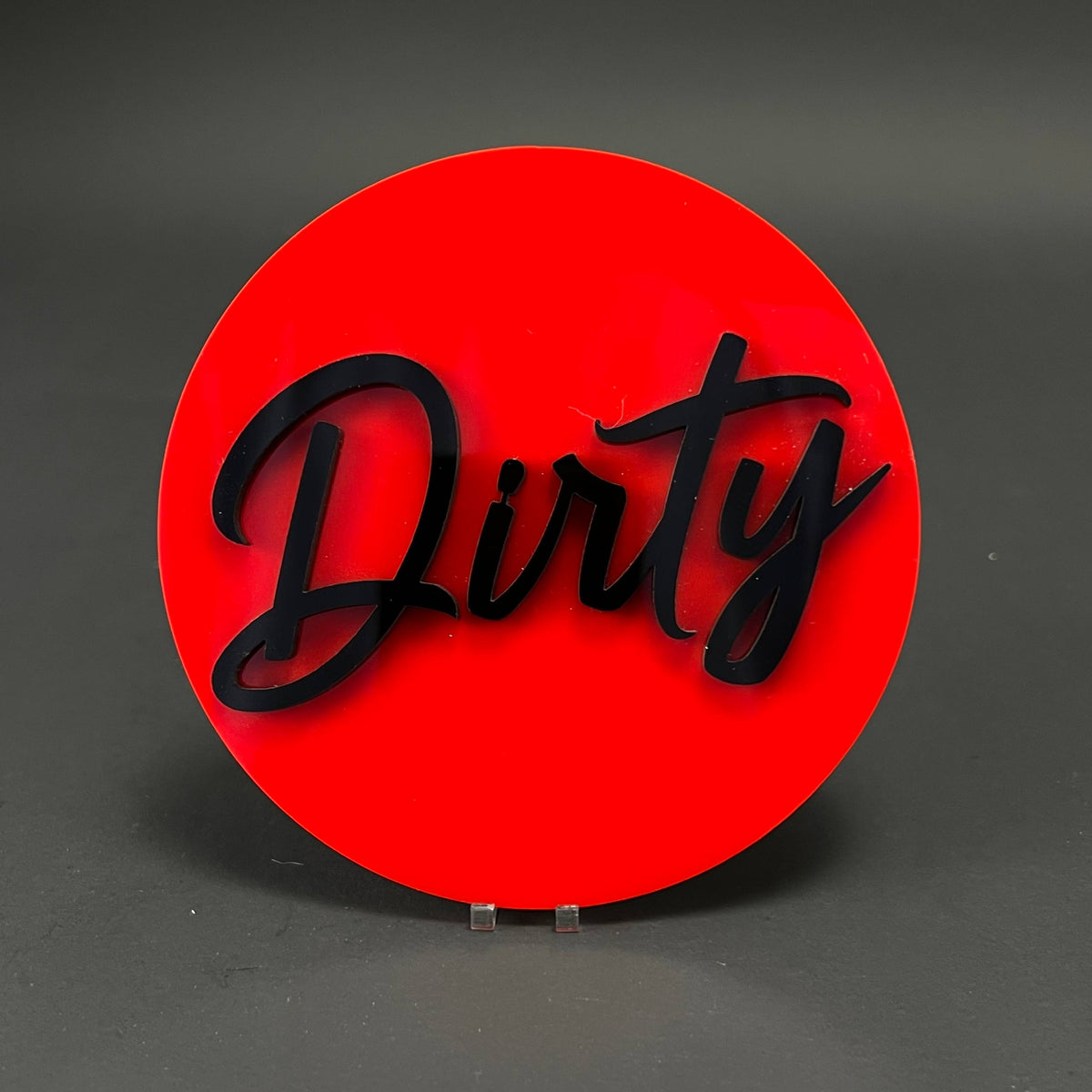 1PC Dirty 3D Acrylic Badge - Car Truck Emblem Fender Tailgate Trunk Sticker
