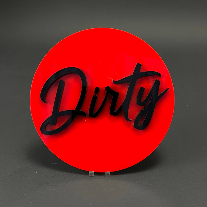 1PC Dirty 3D Acrylic Badge - Car Truck Emblem Fender Tailgate Trunk Sticker