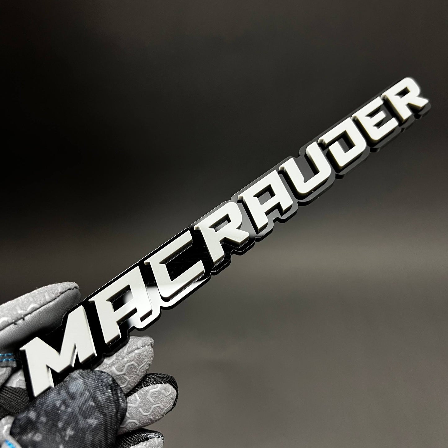 1PC MACRAUDER 3D Acrylic Badge - Car Truck Emblem Fender Tailgate Trunk Sticker