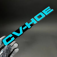 1PC CV-HOE 3D Acrylic Badge - Car Truck Emblem Fender Tailgate Trunk Sticker