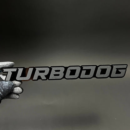 1PC TURBODOG 3D Acrylic Badge - Car Truck Emblem Fender Tailgate Trunk Sticker