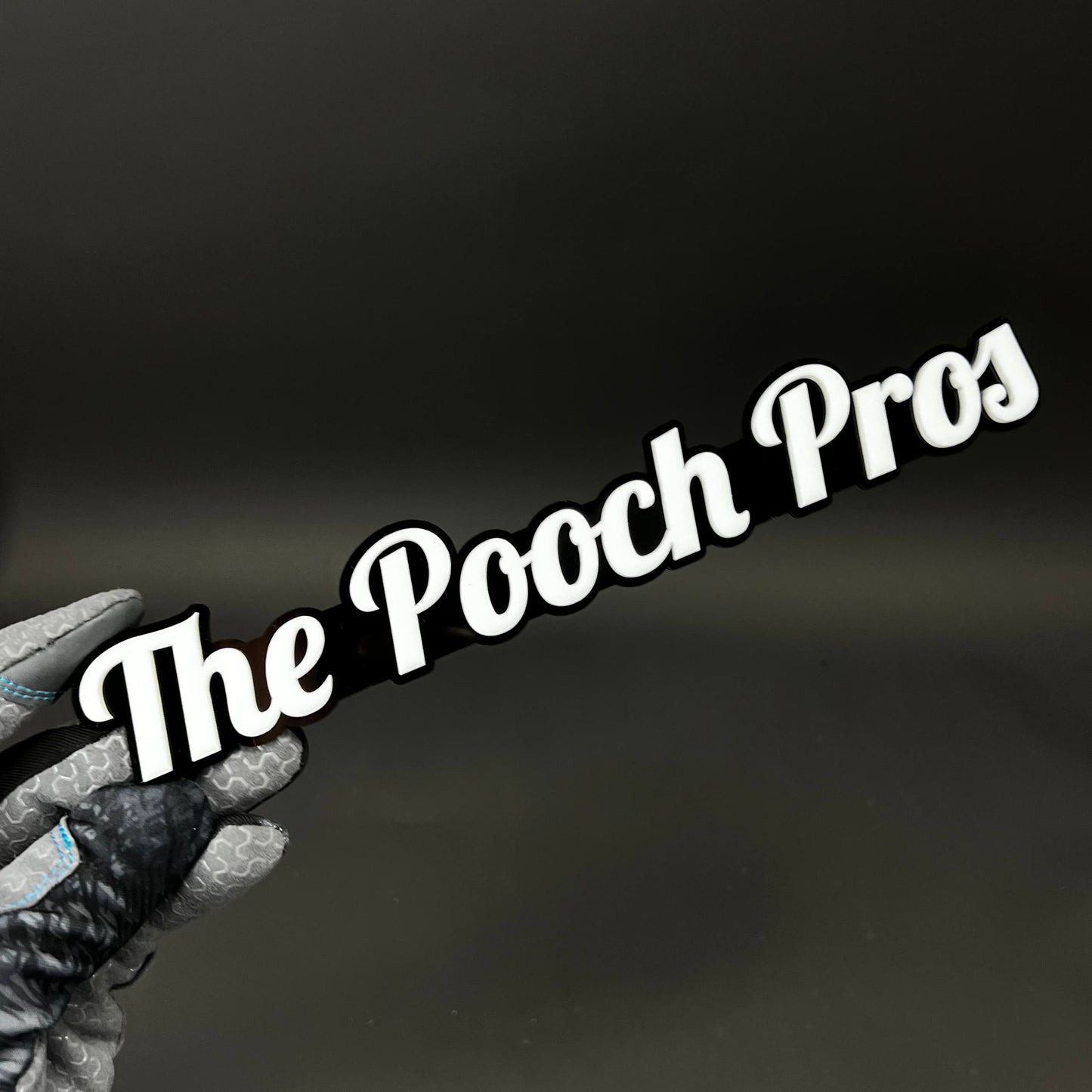 1PC The Pooch Pros 3D Acrylic Badge - Car Truck Emblem Fender Sticker