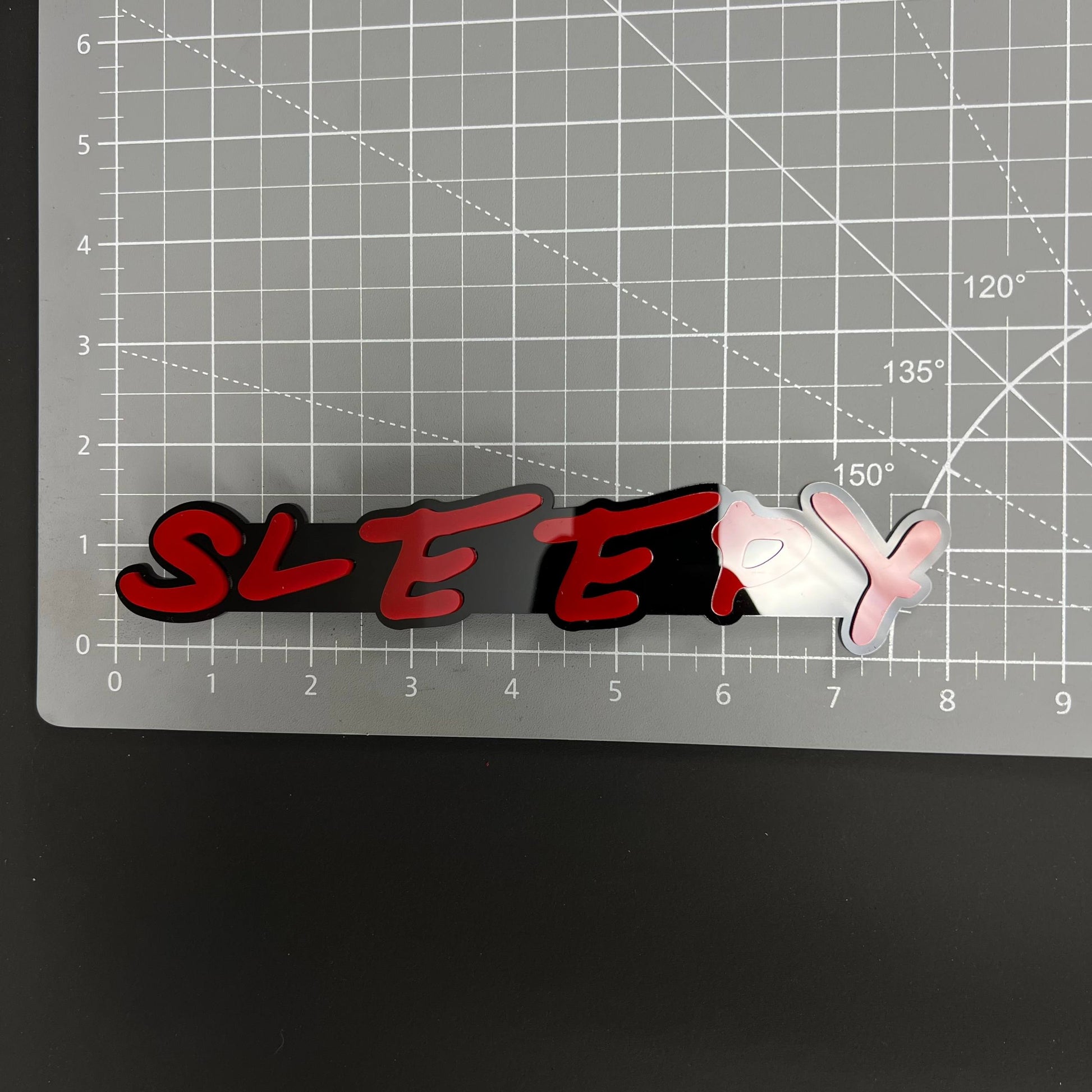 1PC SLEEPY 3D Acrylic Badge - Car Truck Emblem Fender Tailgate Trunk Sticker