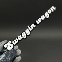 1PC Swaggin wagon 3D Acrylic Badge - Car Truck Emblem Fender Sticker