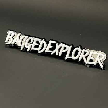 1PC BAGGEDEXPLORER 3D Acrylic Badge - Car Truck Emblem Fender Sticker