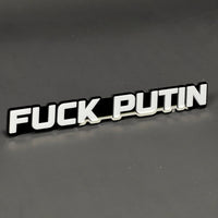 1PC FUCK PUTIN 3D Acrylic Badge - Car Truck Emblem Fender Tailgate Trunk Sticker