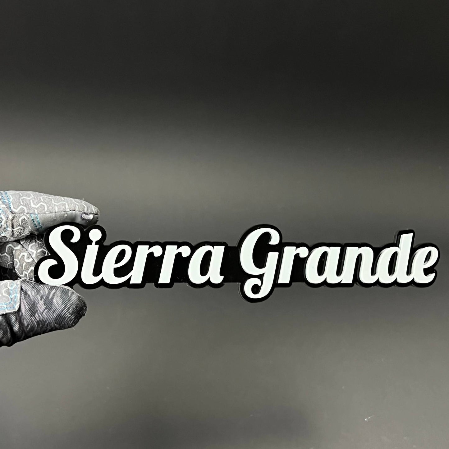 1PC Sierra Grande 3D Acrylic Badge - Car Truck Emblem Fender Sticker