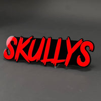 1PC SKULLYS 3D Acrylic Badge - Car Truck Emblem Fender Tailgate Trunk Sticker