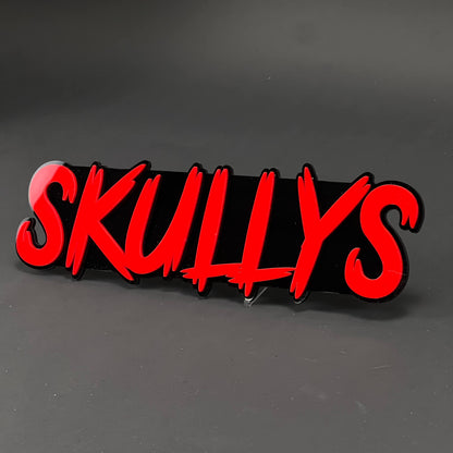 1PC SKULLYS 3D Acrylic Badge - Car Truck Emblem Fender Tailgate Trunk Sticker