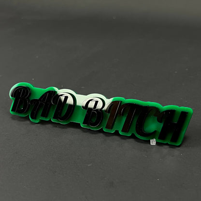 1PC BAD BITCH 3D Acrylic Badge - Car Truck Emblem Fender Tailgate Trunk Sticker