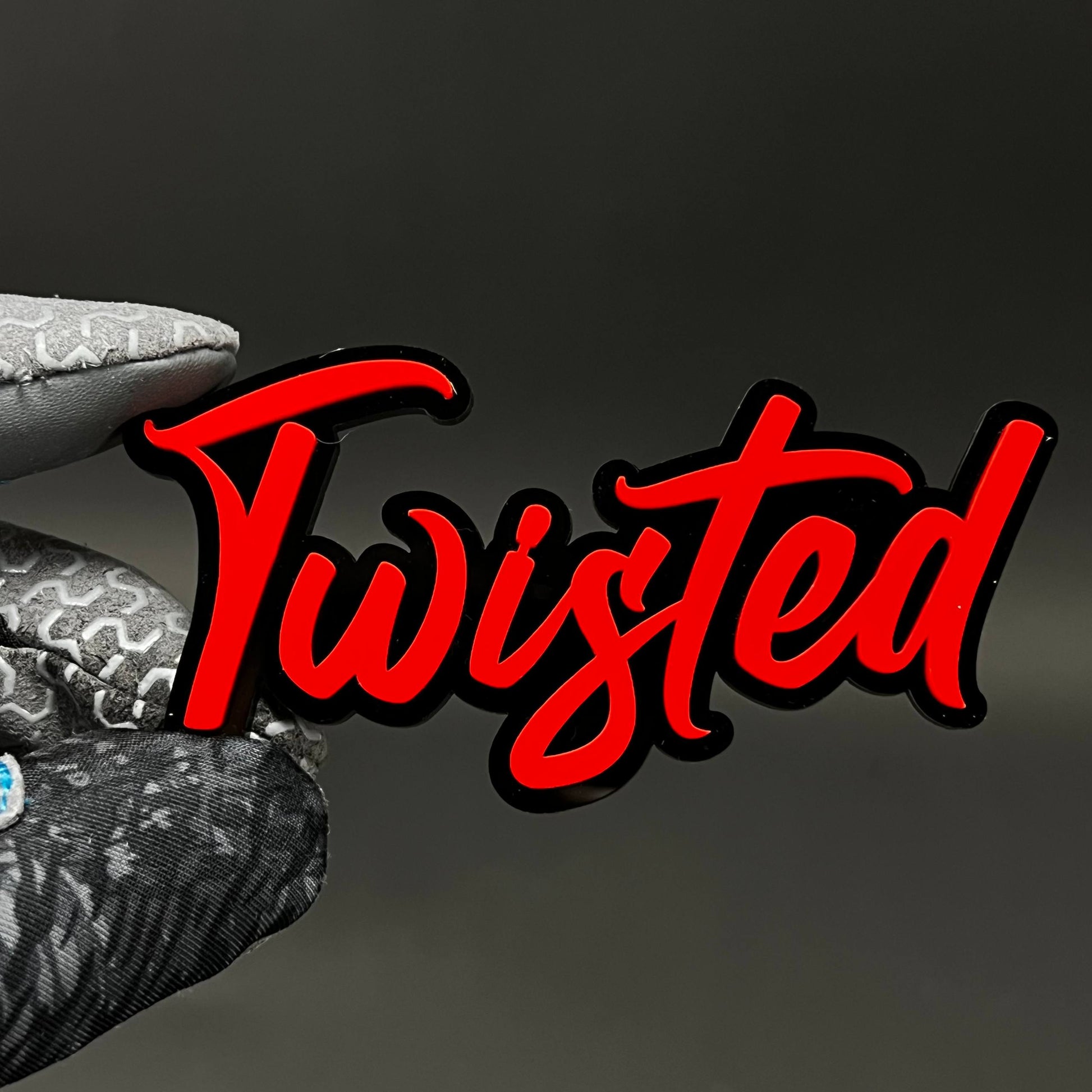 1PC TWISTED 3D Acrylic Badge - Car Truck Emblem Fender Tailgate Trunk Sticker