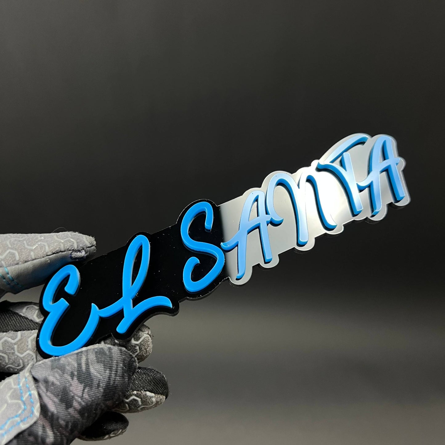 1PC EL SANTA 3D Acrylic Badge - Car Truck Emblem Fender Tailgate Trunk Sticker