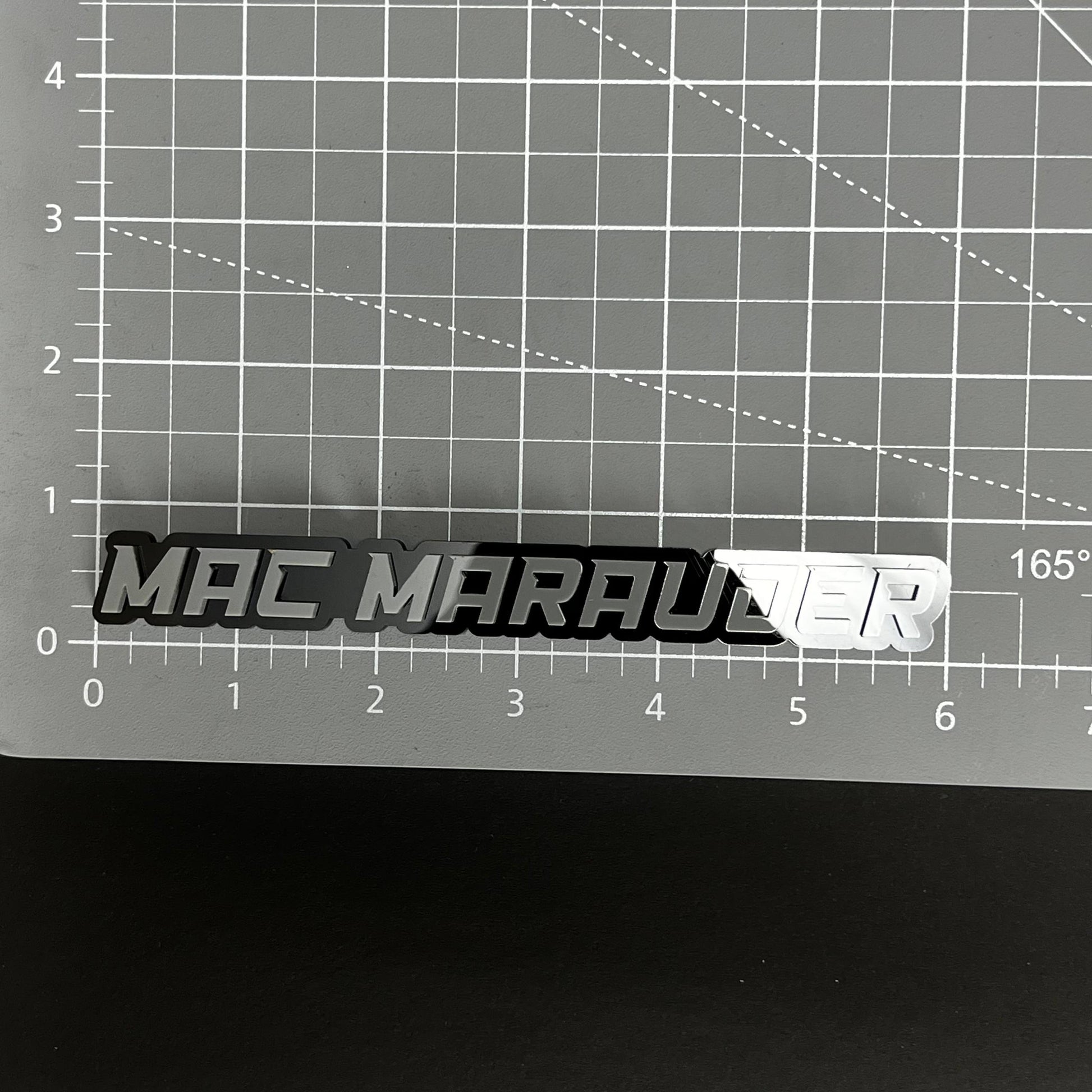 1PC MAC MARAUDER 3D Acrylic Badge - Car Truck Emblem Fender Sticker