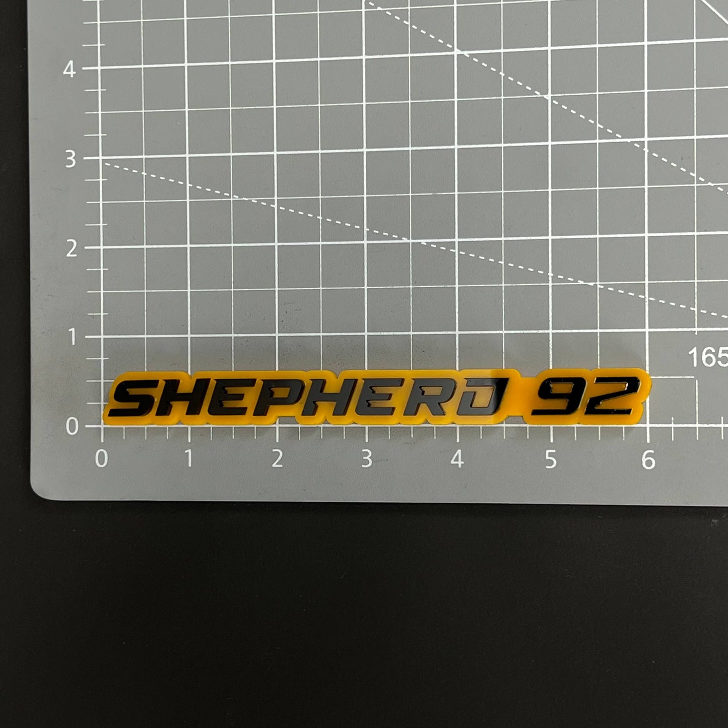 1PC SHEPHERD 92 3D Acrylic Badge - Car Truck Emblem Fender Sticker