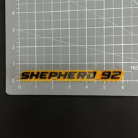 1PC SHEPHERD 92 3D Acrylic Badge - Car Truck Emblem Fender Sticker