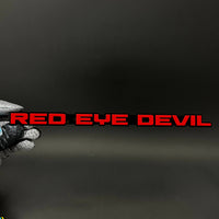 1PC RED EYE DEVIL 3D Acrylic Badge - Car Truck Emblem Fender Sticker