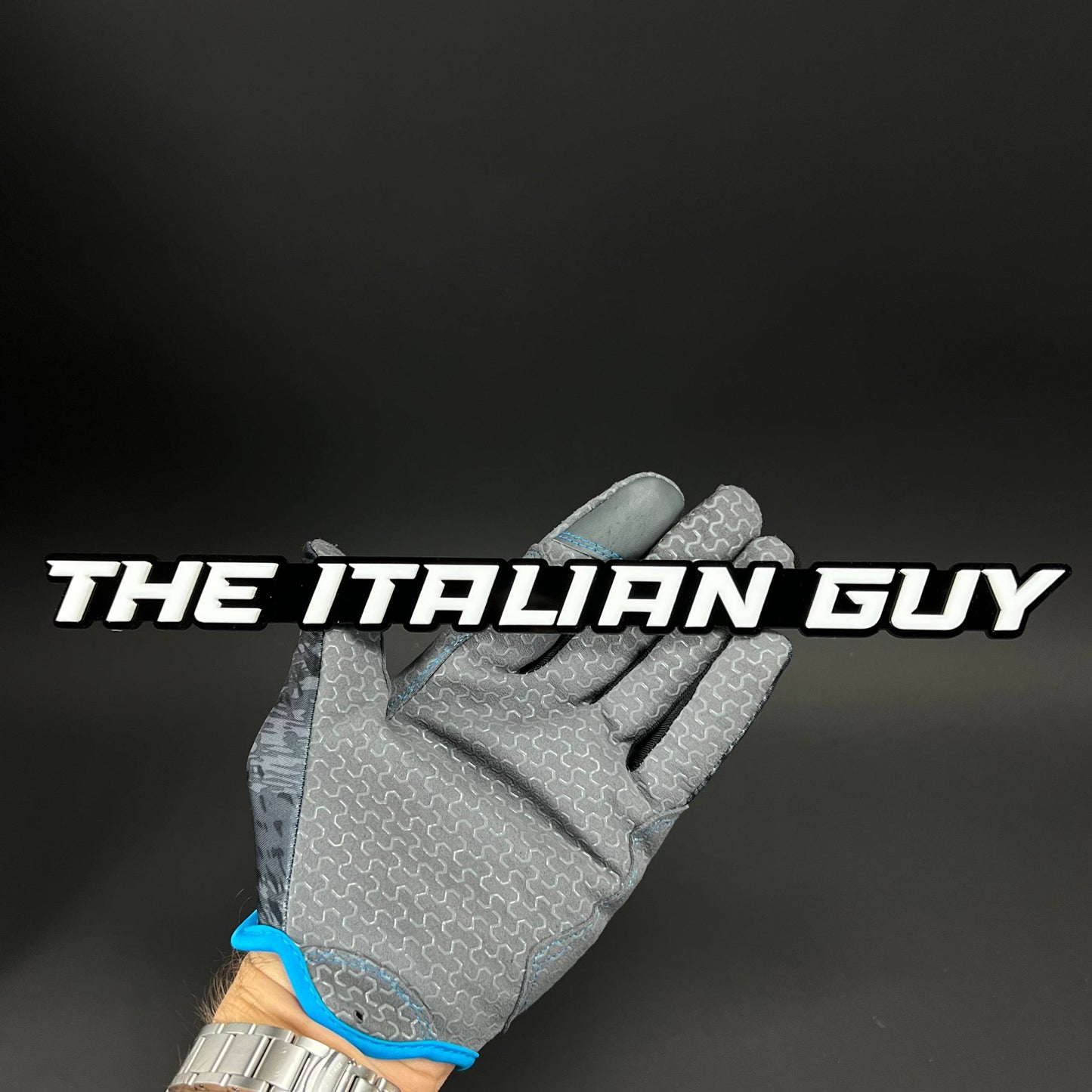 1PC THE ITALIAN GUY 3D Acrylic Badge - Car Truck Emblem Fender Sticker