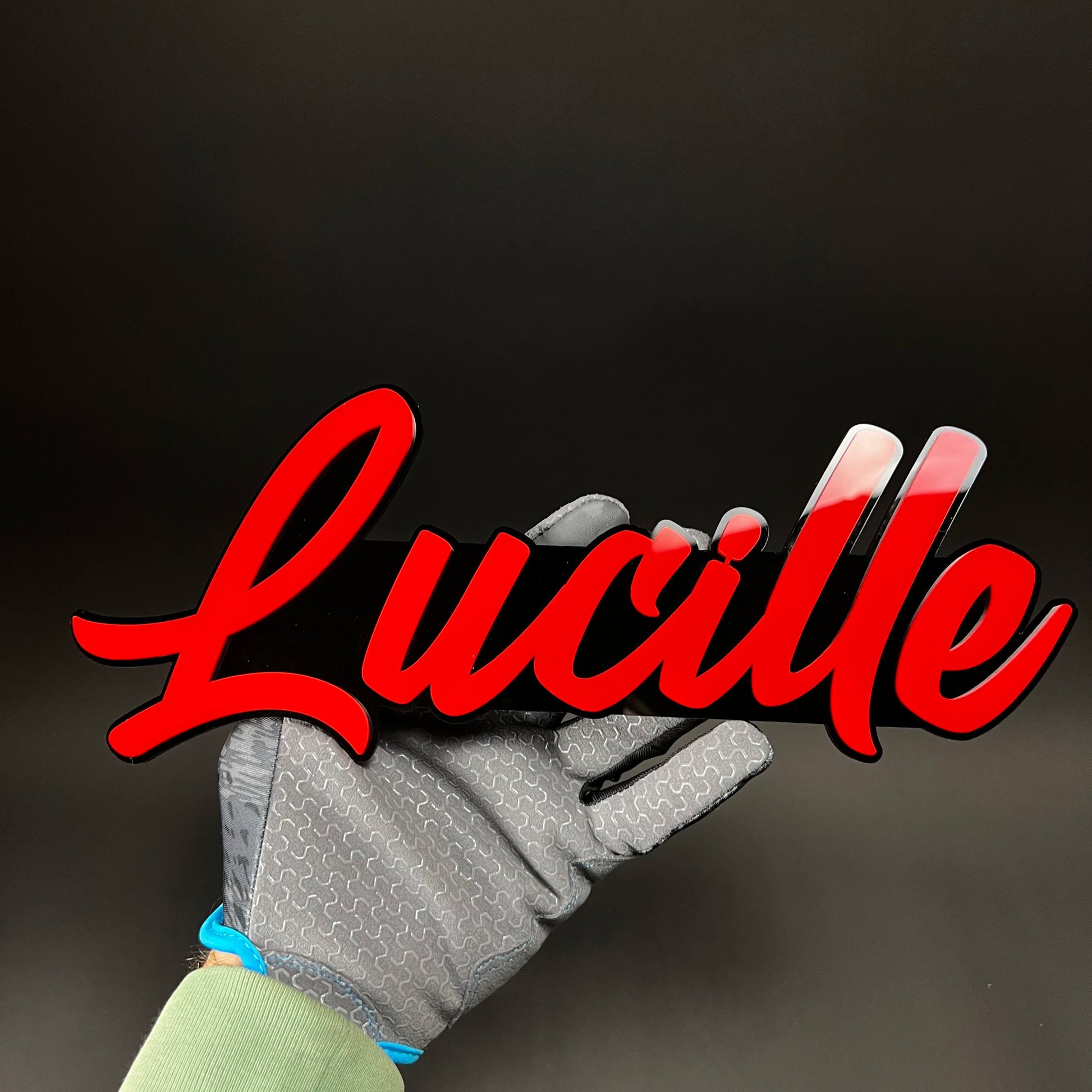1PC Lucille 3D Acrylic Badge - Car Truck Emblem Fender Tailgate Trunk Sticker