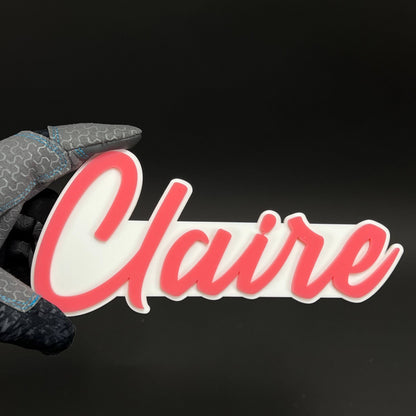 1PC Claire 3D Acrylic Badge - Car Truck Emblem Fender Tailgate Trunk Sticker