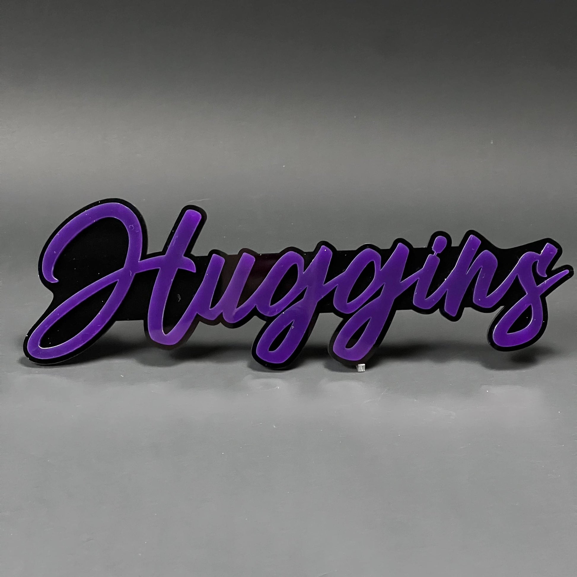 1PC Huggins 3D Acrylic Badge - Car Truck Emblem Fender Tailgate Trunk Sticker