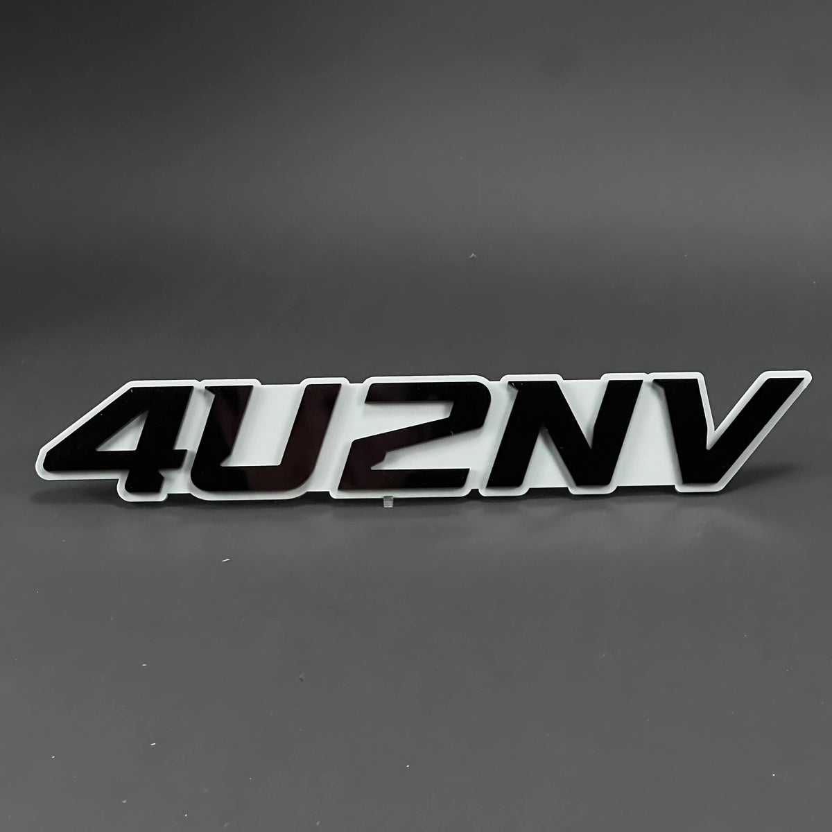 1PC 4U2NV 3D Acrylic Badge - Car Truck Emblem Fender Tailgate Trunk Sticker