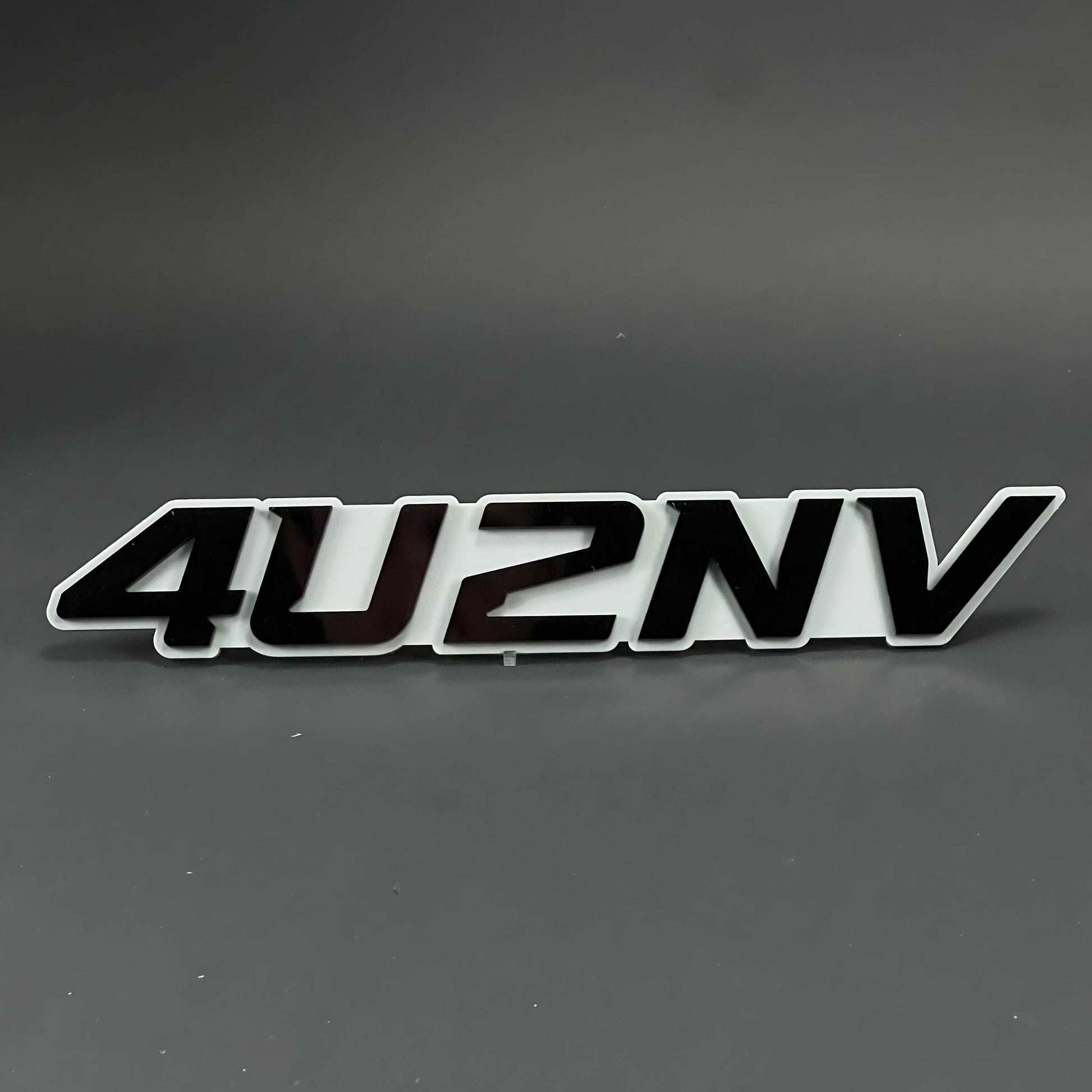 1PC 4U2NV 3D Acrylic Badge - Car Truck Emblem Fender Tailgate Trunk Sticker