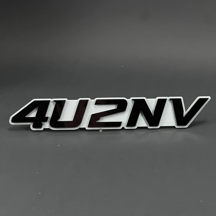 1PC 4U2NV 3D Acrylic Badge - Car Truck Emblem Fender Tailgate Trunk Sticker