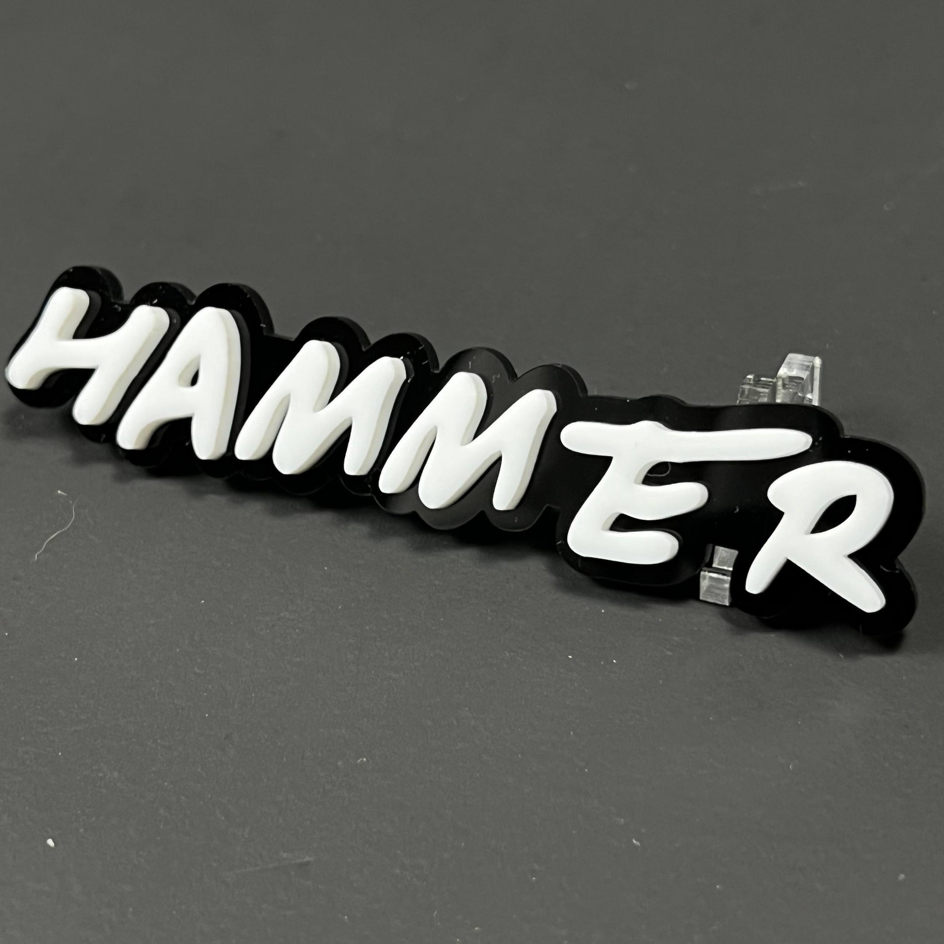 1PC HAMMER 3D Acrylic Badge - Car Truck Emblem Fender Tailgate Trunk Sticker