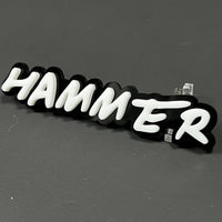 1PC HAMMER 3D Acrylic Badge - Car Truck Emblem Fender Tailgate Trunk Sticker