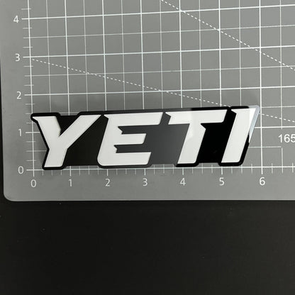 1PC YETI 3D Acrylic Badge - Car Truck Emblem Fender Tailgate Trunk Sticker