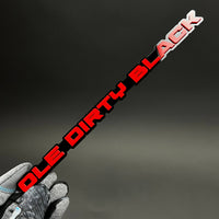 1PC OLE DIRTY BLACK 3D Acrylic Badge - Car Truck Emblem Fender Sticker