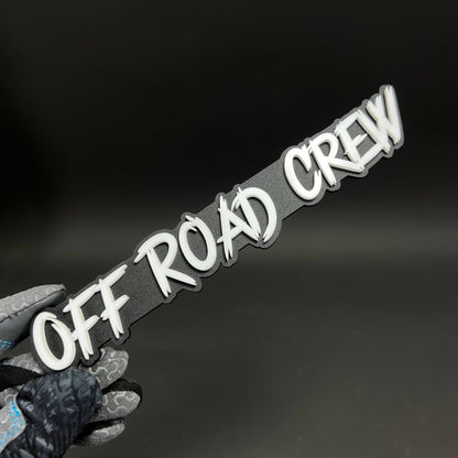 1PC OFF ROAD CREW 3D Acrylic Badge - Car Truck Emblem Fender Sticker